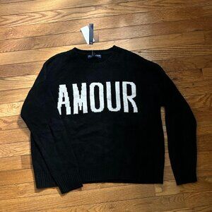 Bloomingdale's Women's Black Sweater size medium CHELSEA AND THEODORE CASHMERE